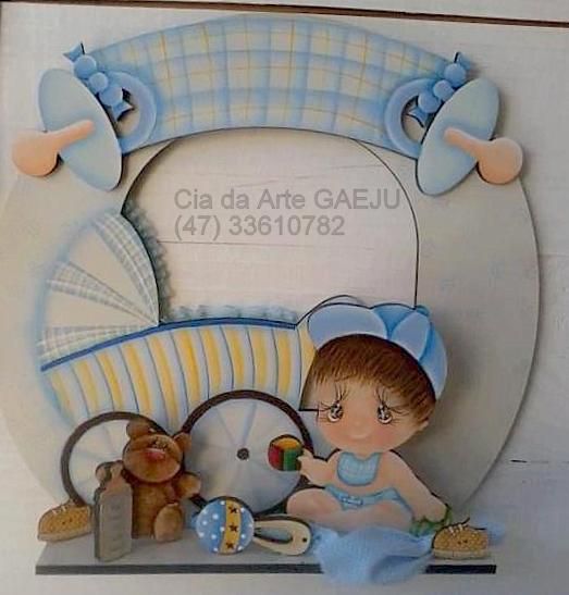 guirlanda bebê menino crua